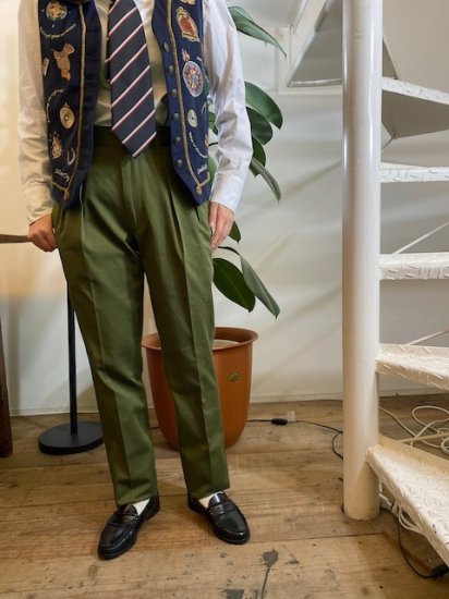 1002P 2Pドレスチノ オリーブ 2P DRESS CHINO OLIVE