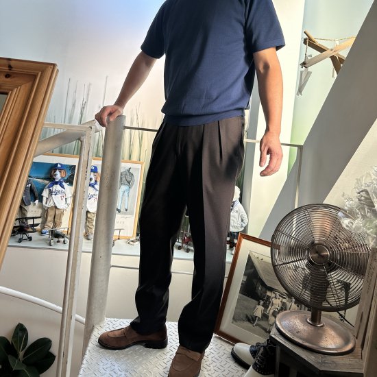 1120P 2P Flannel Browm サキソニーフラノ新色ブラウン