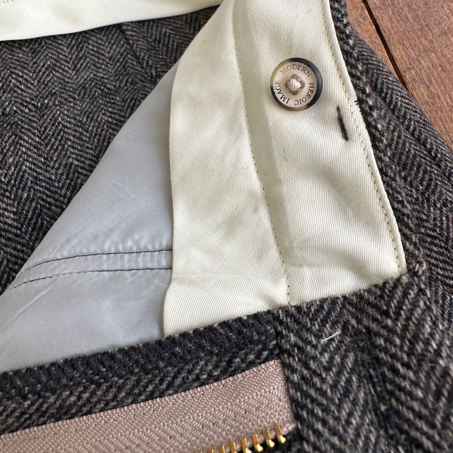 1383P DRESS FATIGUE TWEED ヘリンボーンツィードファティーグ