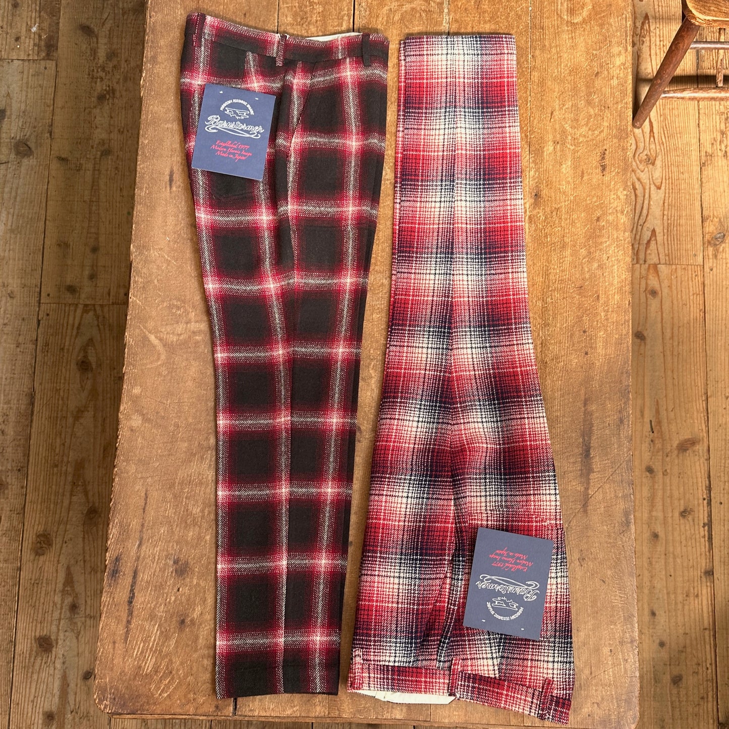 1383CHECK FATIGUE Buffalo Ombre 英国羊毛Tweed バッファロー オンブレー