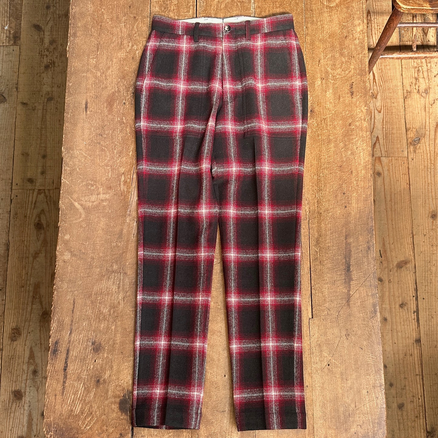 1383CHECK FATIGUE Buffalo Ombre 英国羊毛Tweed バッファロー オンブレー