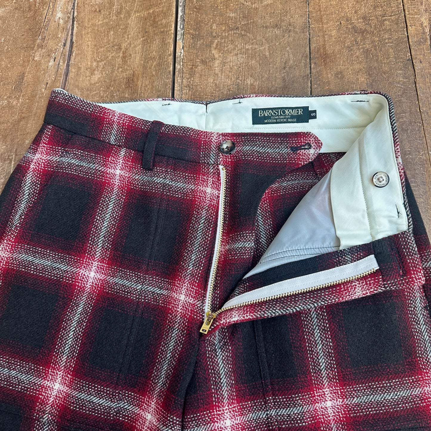 1383CHECK FATIGUE Buffalo Ombre 英国羊毛Tweed バッファロー オンブレー