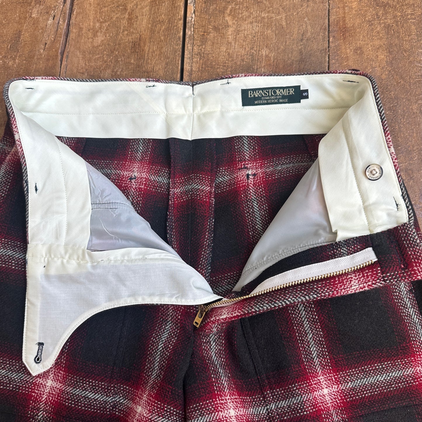 1383CHECK FATIGUE Buffalo Ombre 英国羊毛Tweed バッファロー オンブレー
