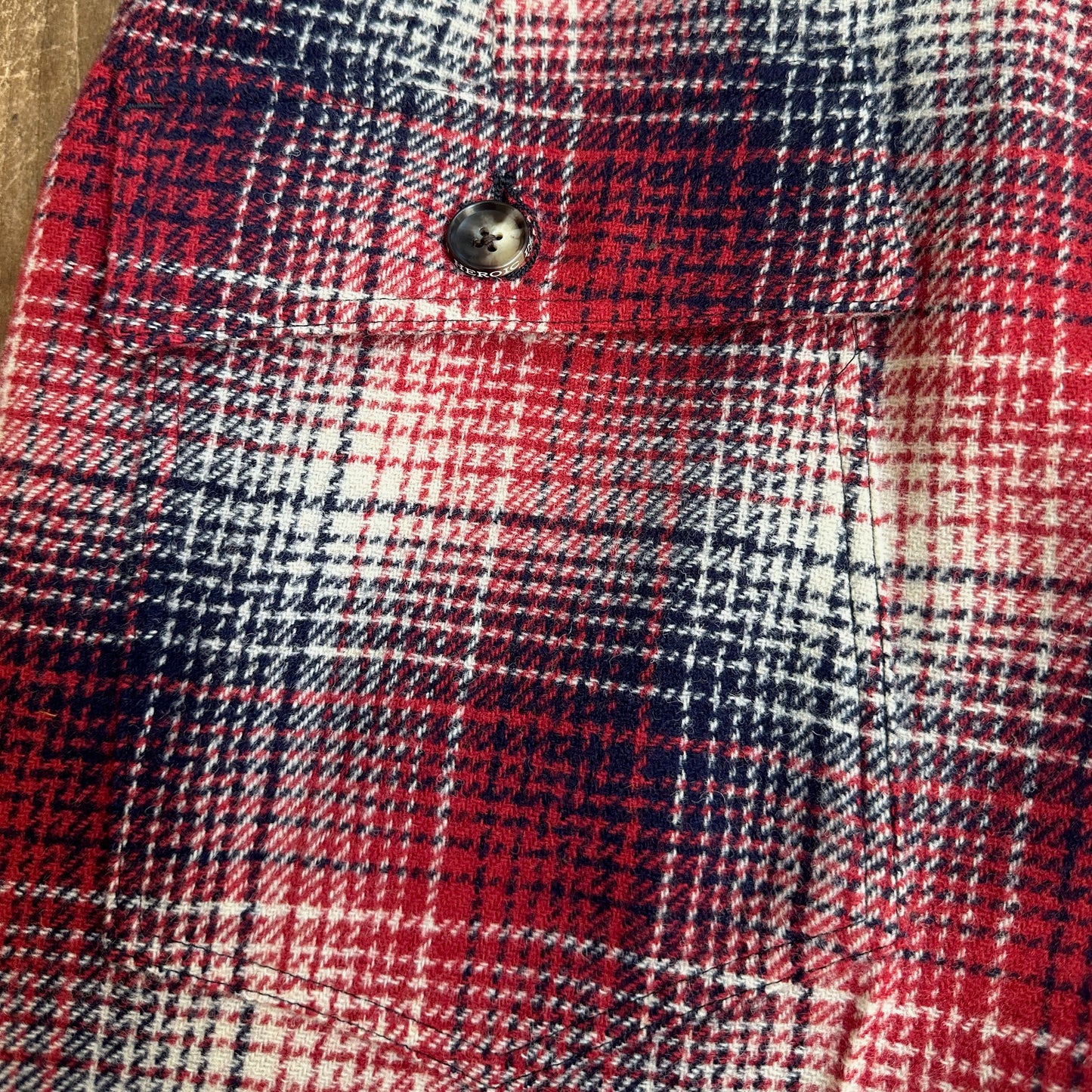 1383CHECK FATIGUE Buffalo Ombre 英国羊毛Tweed バッファロー オンブレー