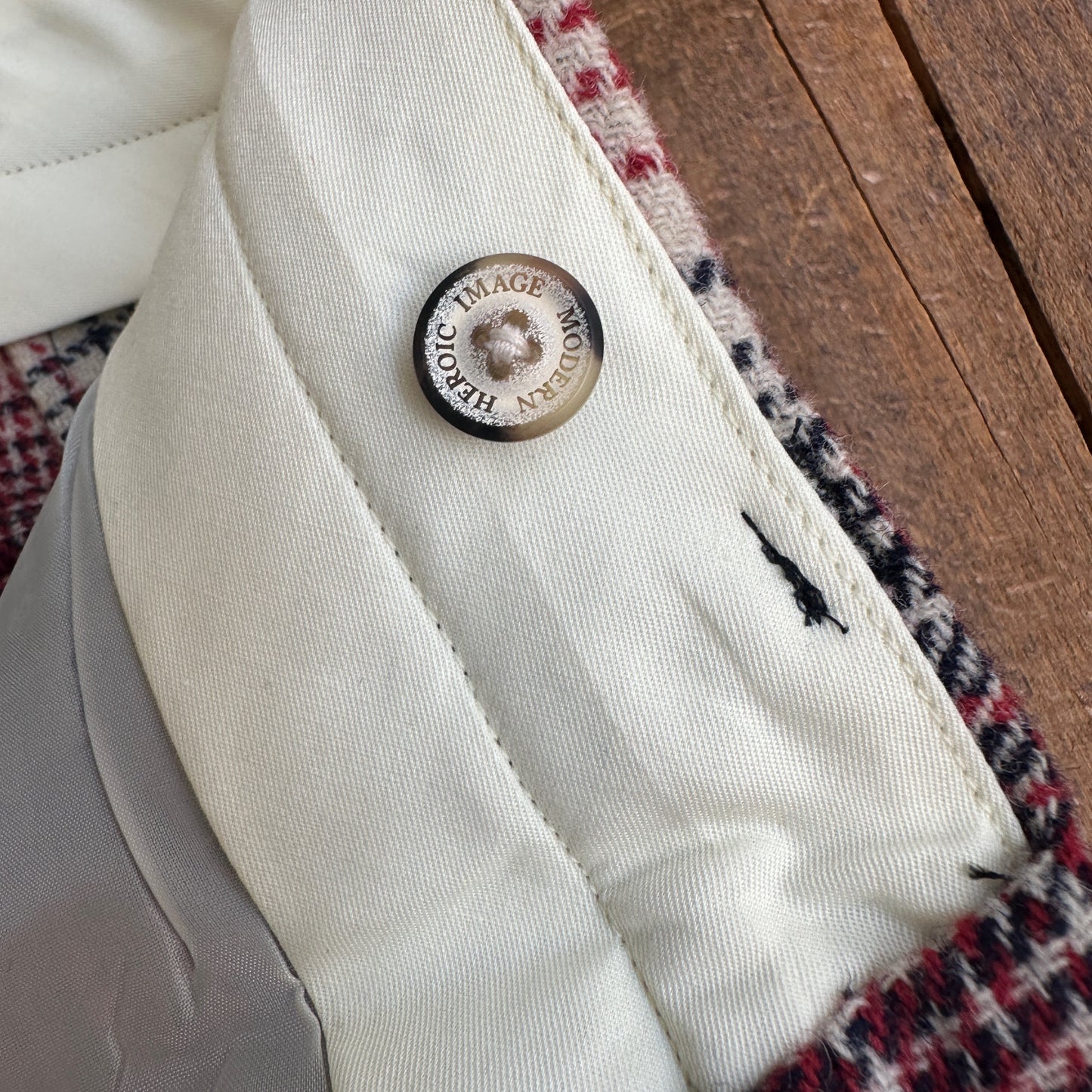 1383CHECK FATIGUE Buffalo Ombre 英国羊毛Tweed バッファロー オンブレー
