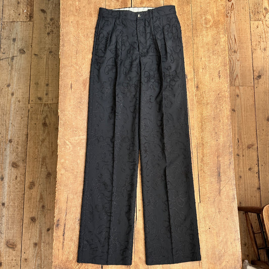 1238Lace flowerlace tropical wide  フラワーレース　トロピカルワイド