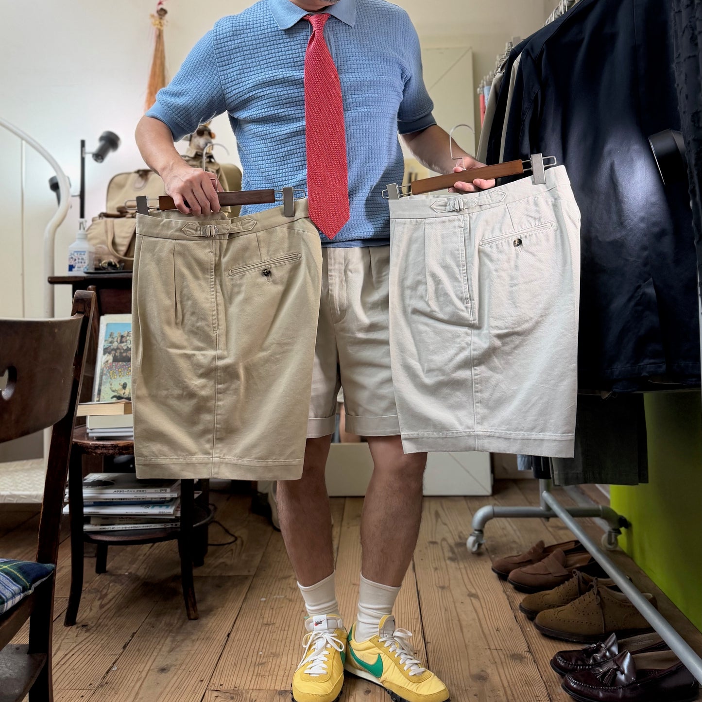 BS-B45S NEW Classic 2Pleated Shorts