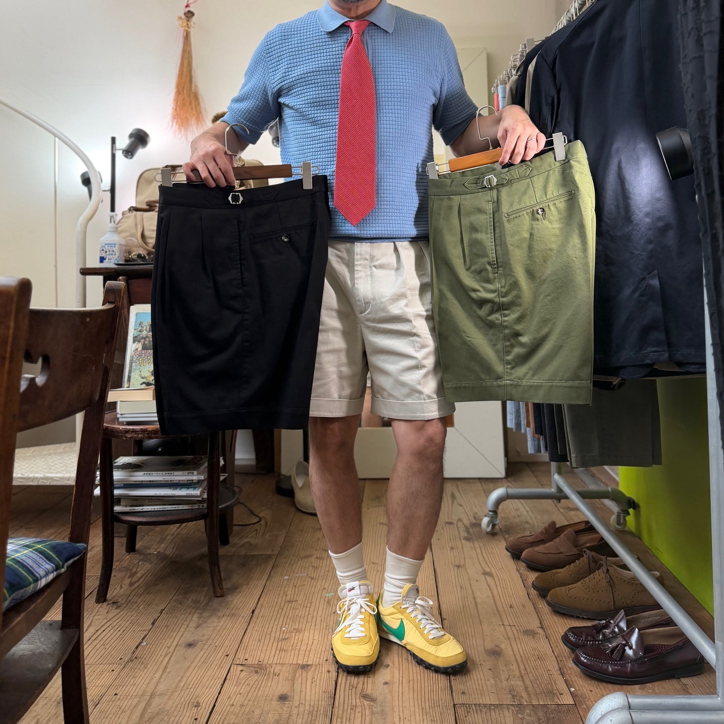 BS-B45S NEW Classic 2Pleated Shorts