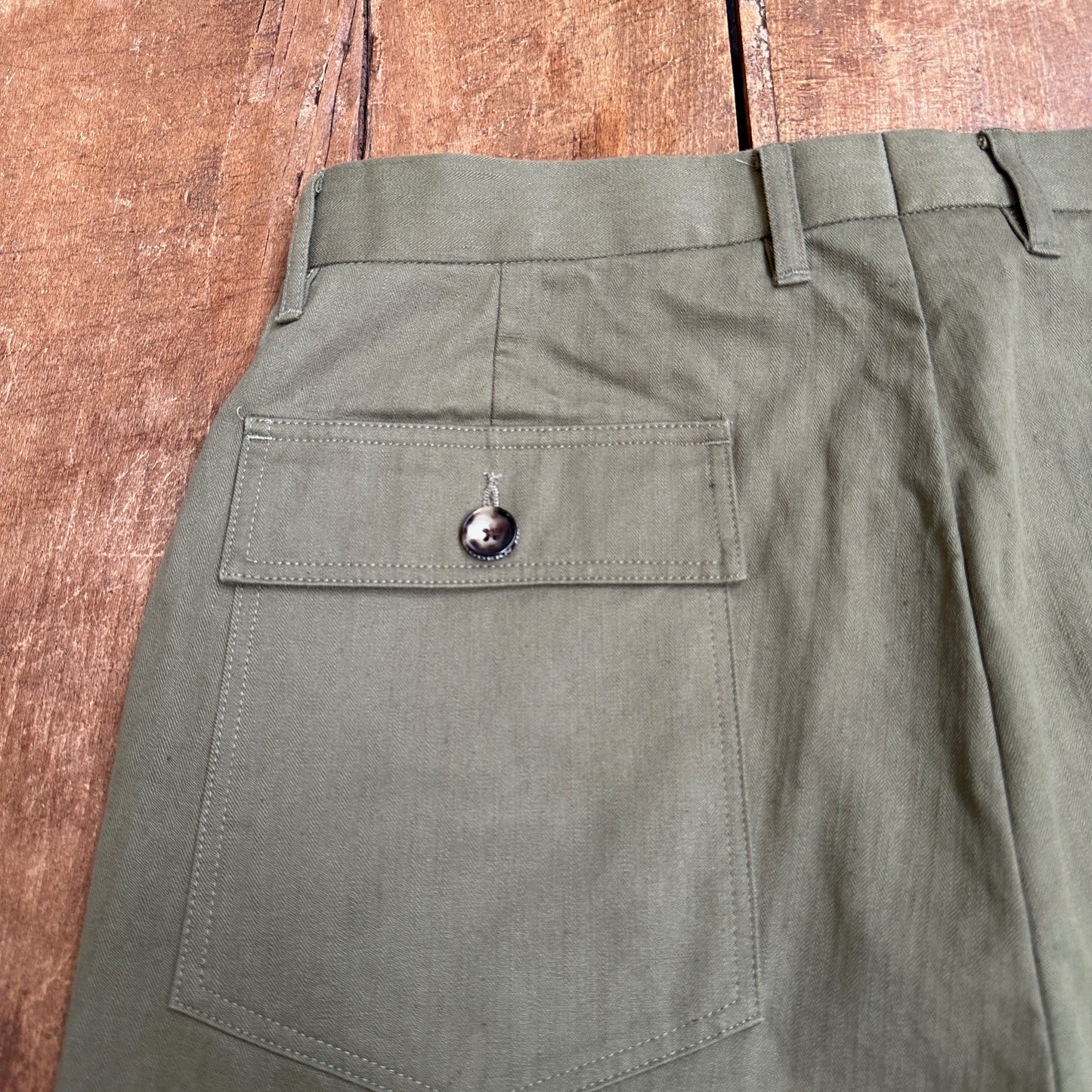 1333KSP DRESS FATIGUE PANTS  FULL LENGTH ドレスファティーグ フルレングス（ヘリンボーン）