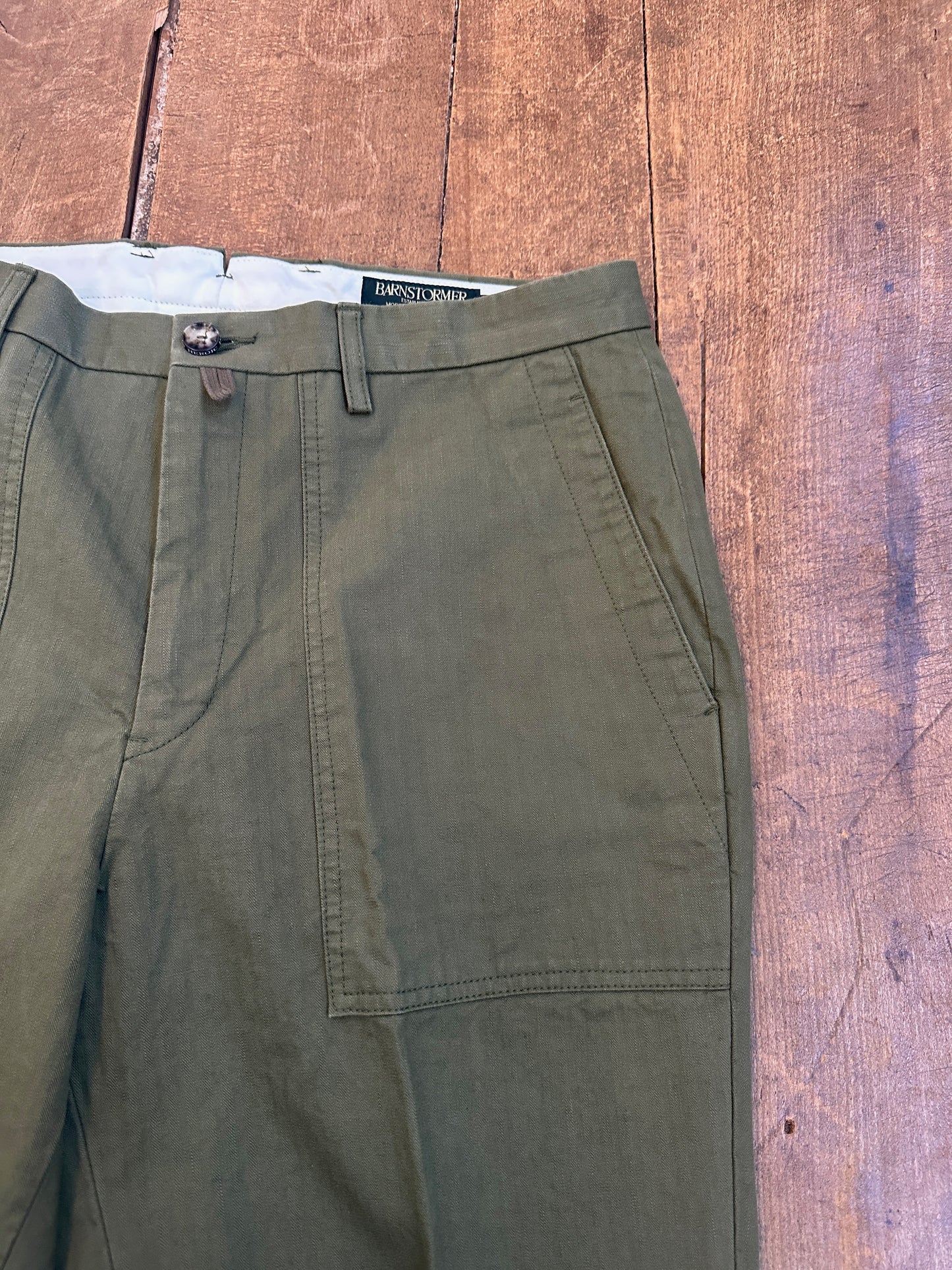 1333KSP DRESS FATIGUE PANTS  FULL LENGTH ドレスファティーグ フルレングス（ヘリンボーン）