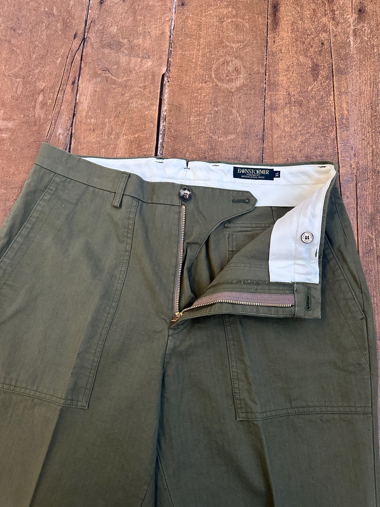 1333KSP DRESS FATIGUE PANTS  FULL LENGTH ドレスファティーグ フルレングス（ヘリンボーン）