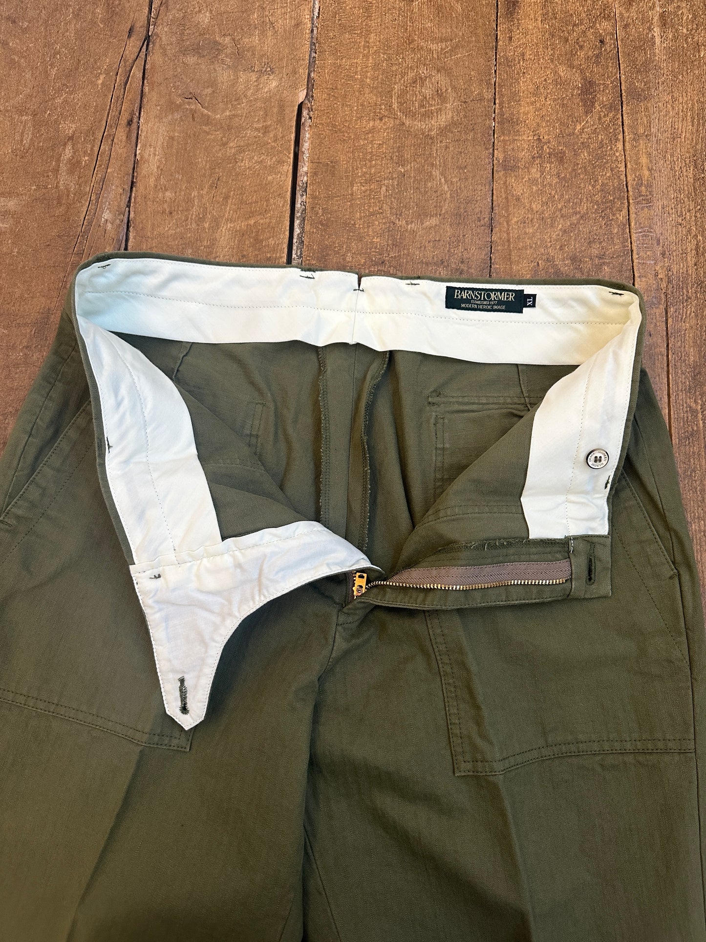 1333KSP DRESS FATIGUE PANTS  FULL LENGTH ドレスファティーグ フルレングス（ヘリンボーン）