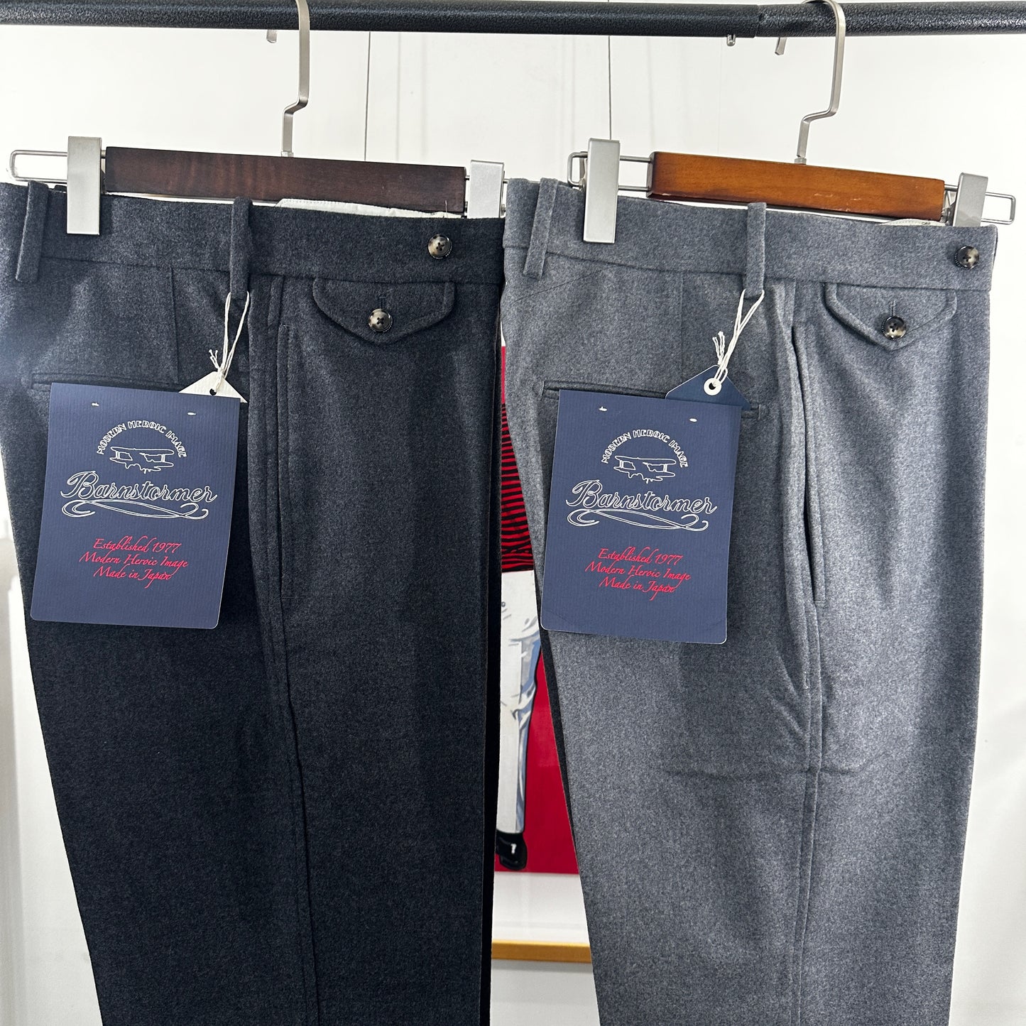 アウトレット　裾上げ不可　1091P NOP College Flannelノープリーツカレッジフラノ