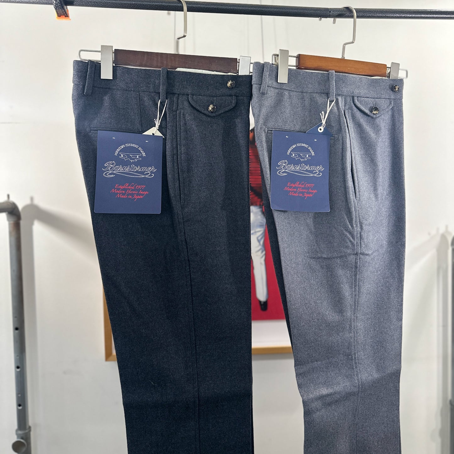 アウトレット　裾上げ不可　1091P NOP College Flannelノープリーツカレッジフラノ