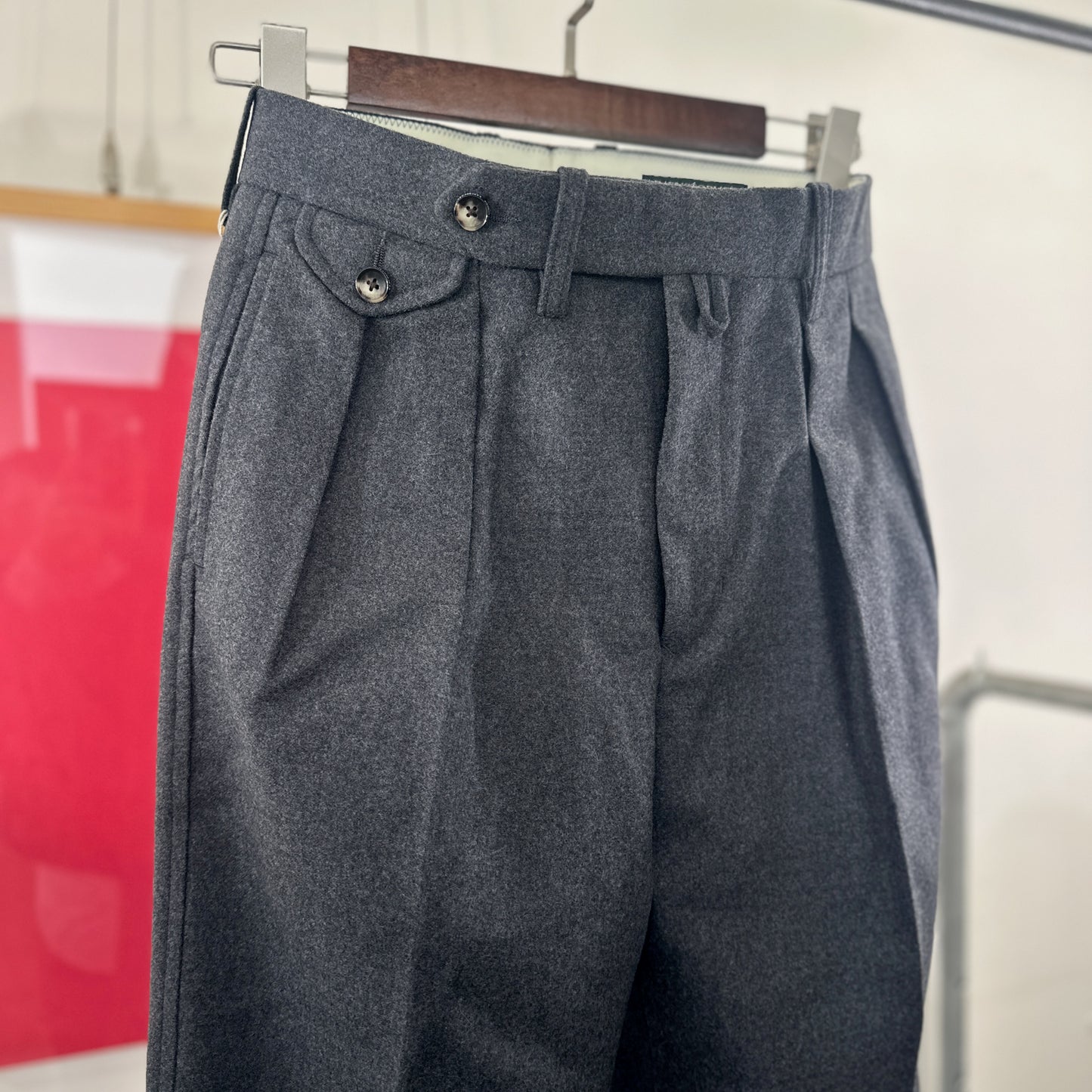 アウトレット　裾上げ不可　1092P College Flannel MacArtherカレッジフラノマッカーサ