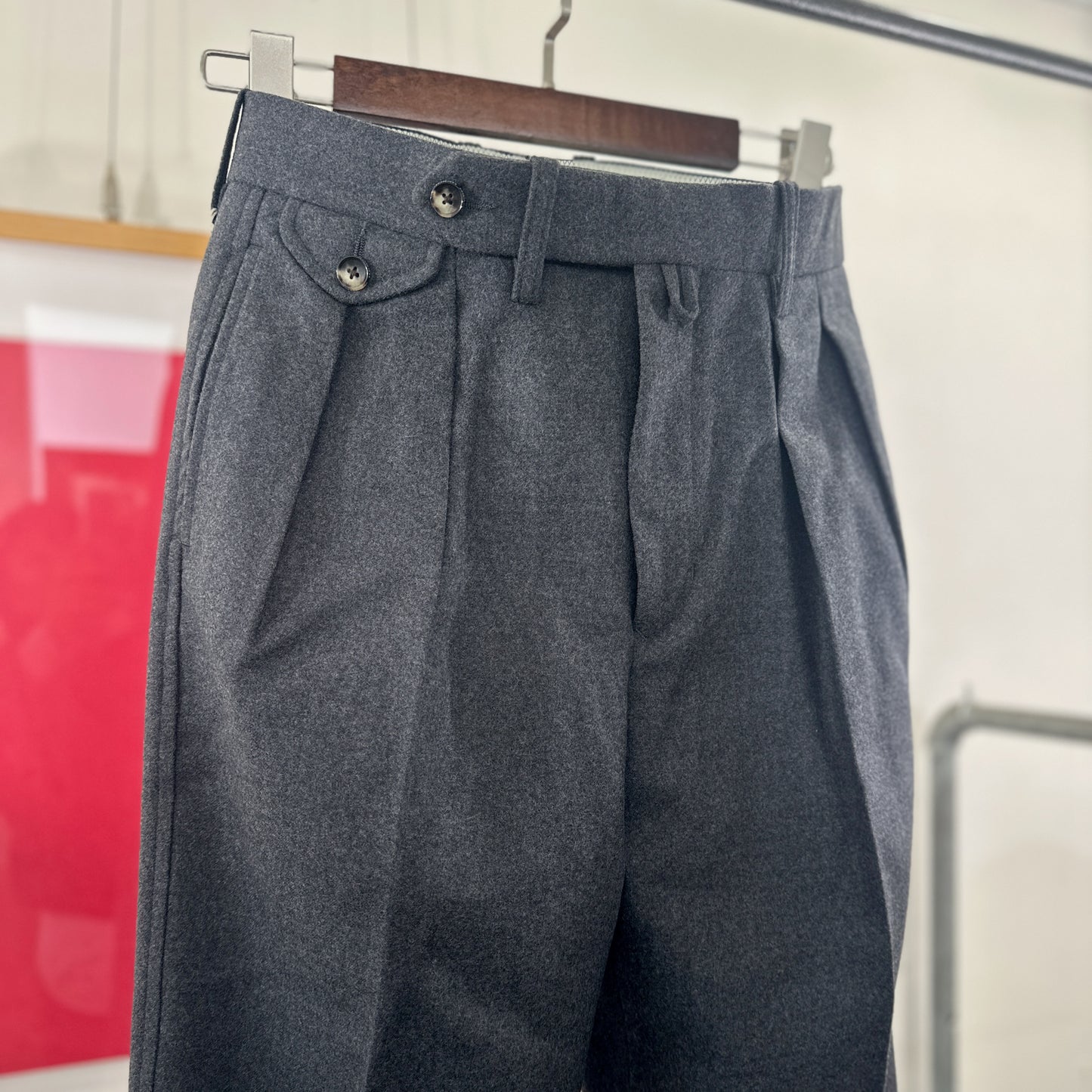 アウトレット　裾上げ不可　1092P College Flannel MacArtherカレッジフラノマッカーサ