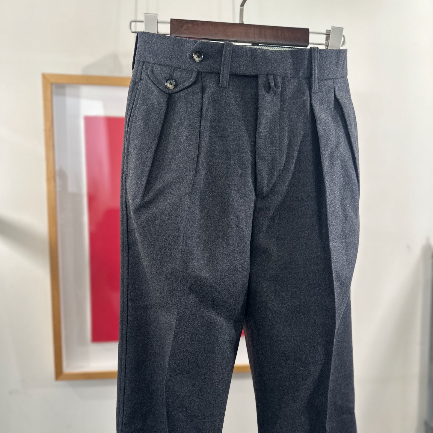 アウトレット　裾上げ不可　1092P College Flannel MacArtherカレッジフラノマッカーサ